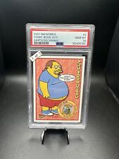 The Simpsons Mania 2001 Inkworks #2 Comic Book Guy PSA 10 POP 1 picture