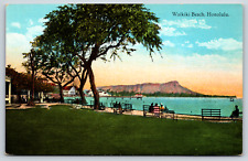 Postcard, Waikiki Beach, Honolulu, Hawaii, Unposted picture