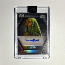 Topps 2021 Chrome Black Star Wars Kiran Shah Nambi Ghima Auto AB-KS picture