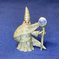 Spoontiques Pewter Wizard Holding Staff & Crystal Swarovski Crystal Eyes CMR 954 picture