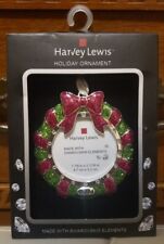Harvey Lewis Holiday Ornament With Swarovski Elements - Christmas Wreath 2014 picture