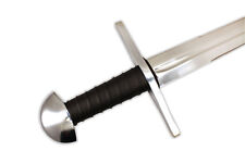 9th Century Razor Sharp Full Tang Battle Ready Viking Sword w/ Leather Sheath  picture