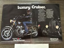 1980 Suzuki GS1000 “Luxury Cruiser” 2 Page Retro Vintage Print Ad -A004 picture