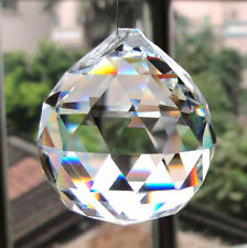 40mm Clear Feng Shui Hanging Crystal Ball Lamp Sphere Prism Rainbow Sun Catcher picture