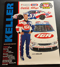 1999 Jason Keller #57 IGA Chevy Monte Carlo - NASCAR Hero Card Handout picture