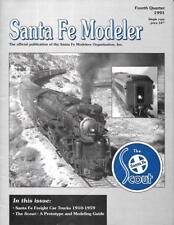 Santa Fe Modeler Pre Warbonnet 4 1991 Freight Car Trucks Scout Passenger Train picture