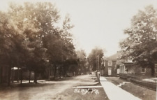Postcard Real Photo Street View Blain Pennsylvania 1920's picture