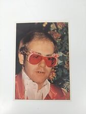 Elton John Card Panini Pop Stars Sticker 1975 Mini-Poster Vintage Rock #17 picture