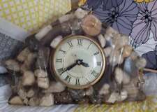 Vintage Lanshire Self Starting Mantel Vomit Clock Beige Brown 10