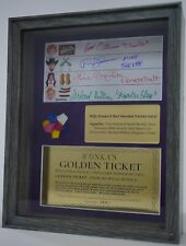 WILLY WONKA EVERLASTING GOBSTOPPER SHADOWBOX, AUTOGRAPHED, SIGNED BY FOUR picture