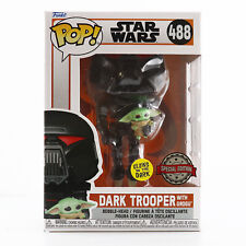 Funko POP Star Wars: Mandalorian - Dark Trooper With Grogu (GITD) Exclusive picture