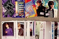 Justin Bieber 2010 Panini 1st Print (LOT OF 100 CARDS + 10 STICKERS) RARE ROOKIE picture