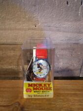 Rare 70's Vintage Mickey Mouse Bicentennial Red Band Watch With Case(Never Worn) picture