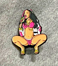 Nicki Pin - enamel lapel - 50 cent - hip hop - Lollipop - Pop Music - minaj nyc picture