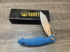 Kubey Drake Liner Lock Folding Knife, Blue G-10 Handles KB239D picture