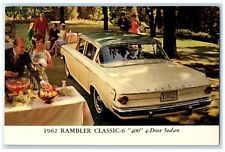 1962 Rambler Classic 6 400 4 Door Sedan Car Unposted Vintage Postcard picture