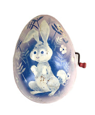 Vintage  1953 Mattel Crank Turn Musical Bunny Egg circa 6
