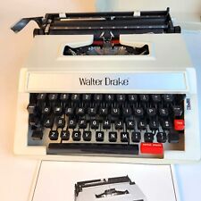 Vintage Walter Drake Manual Typewriter & Case - Retro Classic Typing Machine picture