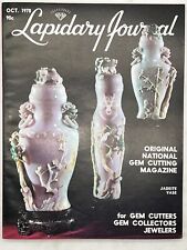 Lapidary Journal Magazine October 1978 Jadeite Vase picture