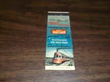 CNS&M CHICAGO NORTH SHORE & MILWAUKEE ELECTROLINER UNUSED MATCHBOOK COVER picture