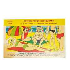 Vintage 60's Laff Gram Cotton Patch Restaurant Miss Postcard Ephemera UNPOSTED picture