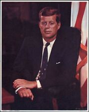 JFK Photograph Vintage 1960's President John F. Kennedy Promo Cardboard Photo picture