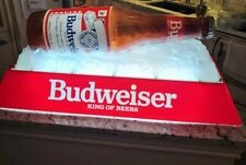 VTG Working Budweiser Beer Pool Table Light w/Bottle & 