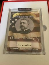 2020 POTUS A Word From The President CHESTER A. ARTHUR Handwritten Word Card picture