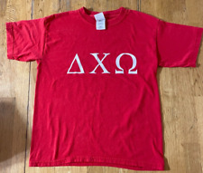 Alpha Chi Omega Sorority T-Shirt Red Youth LG (compare to Women's XS) Greek Life picture