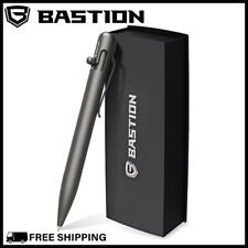 BASTION BOLT ACTION PERSONALIZED PEN Customized Engraved Titanium Grey Gift Pens picture