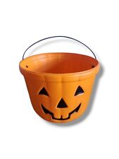 Vintage Empire Blow Mold Jack O’Lantern Candy Bucket Pumpkin Trick Or Treat Pail picture