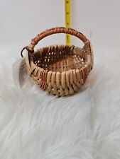 Vintage Handmade 4.5 In. Melon Basket By Jim & Nancy's Handmade Baskets picture