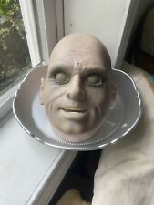 Gemmy Halloween Uncle Fester Jeeves Talking Head Candy Dish Motion Activated picture