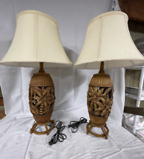 Pair of Palm Tree Lamps - Great Condition & RARE picture