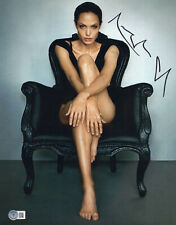 W@W SEXY ANGELINA JOLIE SIGNED AUTOGRAPH 11X14 PHOTO BECKETT BAS picture