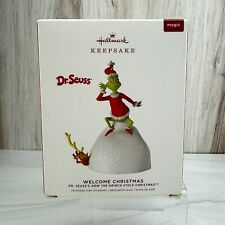 GRINCH Welcome Christmas NEW 2019 Hallmark Ornament Dr Seuss How Stole Christmas picture