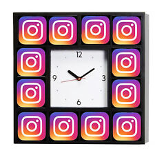 Instagram Influencer Celebrity Famous Clock 10.5
