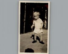 Antique 1940's Taking A Walk Black & White Photography Photo picture