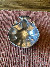 Wilton Armetale Pewter Shell Seafood Sauce Trinket  Bowl RWP 5” picture