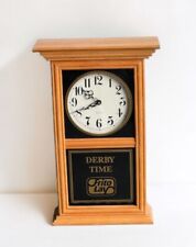 VTG Frito Lay Brand Advertising Mantle Clock 70s Decor Retro Oak Wood Derby Time picture