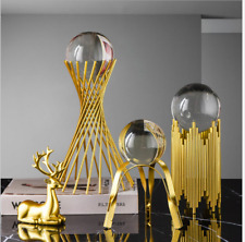 For Sphere Crystal Balls Displays Gold Metal Base Stand Not include ball picture