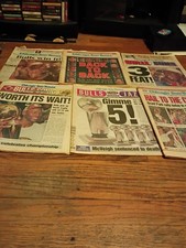 Chicago Bulls Basketball Champions Newspaper Set Michael Jordan picture