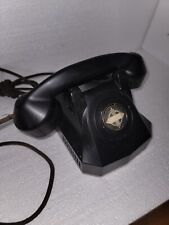 VINTAGE ART DECO AUTOMATIC ELECTRIC MONOPHONE ROTARY DIAL BLACK MODEL  picture