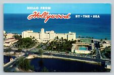Aerial View Of Hollywood Beach Hotel In Florida Vintage Postcard 0849 picture