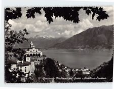 Postcard Sanctuario Madonna del Sasso Lake Maggiore Orselina Locarno Switzerland picture