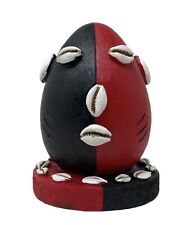 Elegua Head Black | Red Face 12 Inch Finely Made Resin Statue New picture