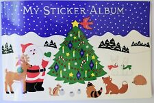 Vintage Sandylion Christmas Sticker Album 1991 Unused New Xmas Santa Animals picture