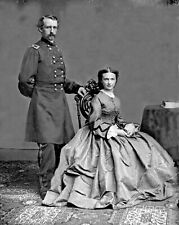 General George A. Custer & Wife, Elizabeth Bacon Custer-8x10 Civil War Photo  picture