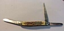 Vintage SCHRADE+USA UNCLE HENRY 897UH 3 Blade Folding Pocket Knife 3 1/2