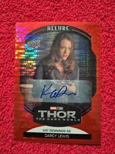 2022 Marvel Allure Red Auto Kat Dennings Darcy Lewis #25 SP picture